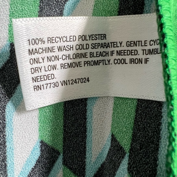 2PC SET Diane Von Furstenberg DVF for Target Arrow Geo Green Mini Skort & Top XS - Picture 15 of 16